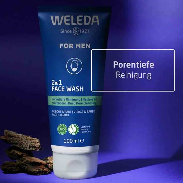 Weleda For Men 2in1 Face Wash, 100 ml