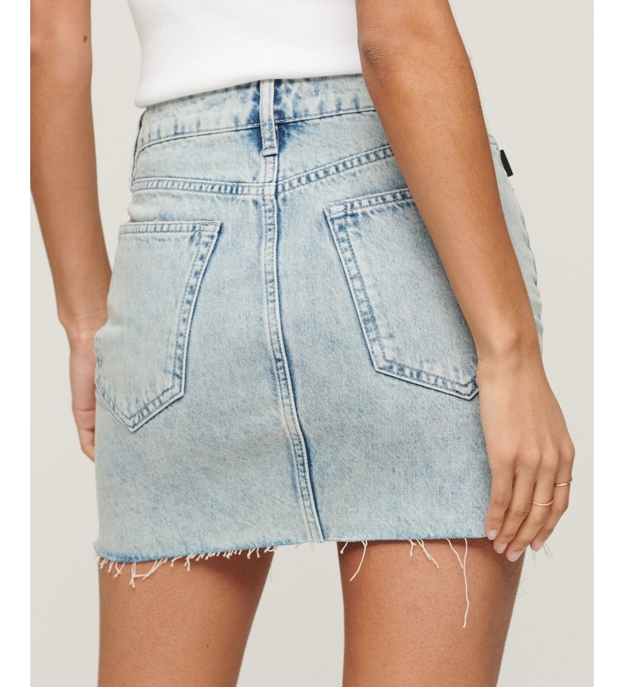 Minissaia jeans azul retrô da Superdry