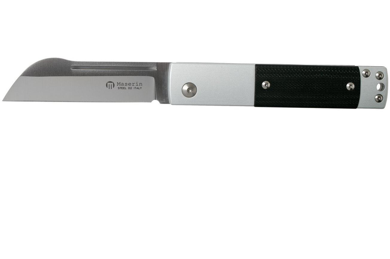 Maserin In-Estro Black Micarta 165/MCN slipjoint zakmes