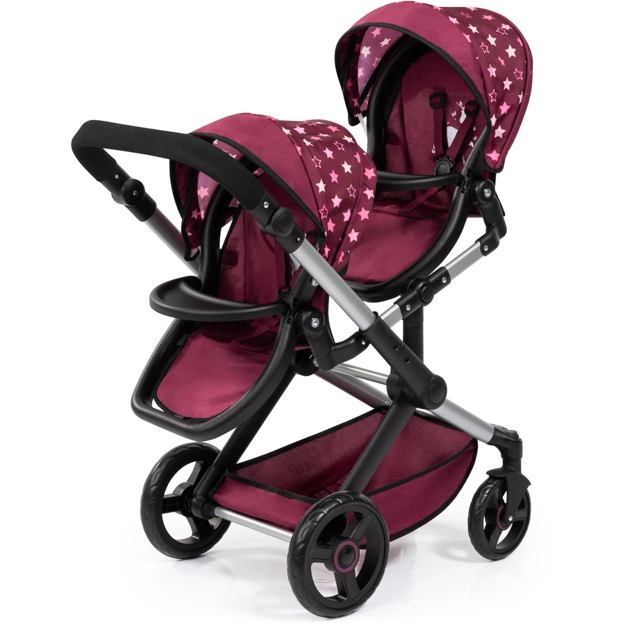 bayer Design Zwillings-Puppenwagen Xeo Twin mit Einhorn