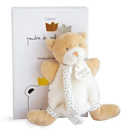 Doudou Kleiner Prinz Bär Schmusetuch mit Schnullerkette 15cm