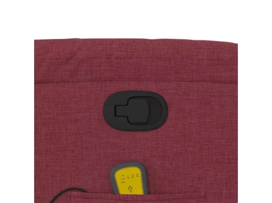 Fauteuil de massage inclinable Rouge bordeaux Tissu