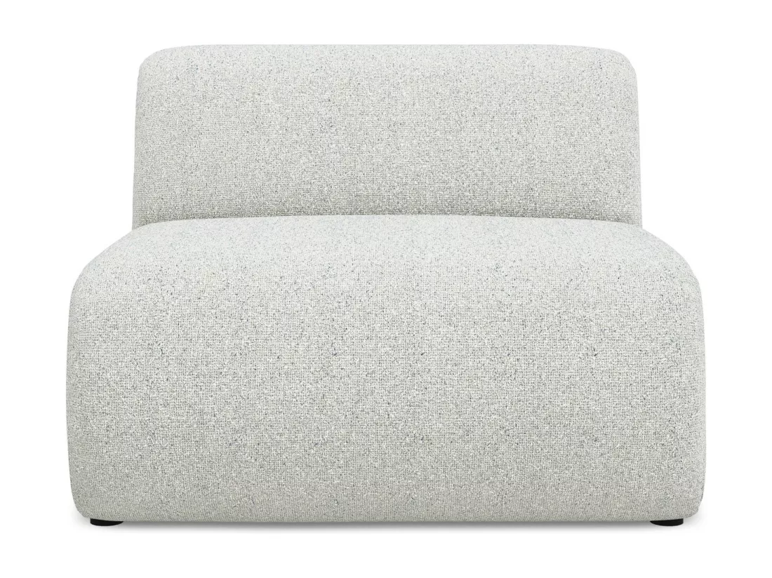 Fauteuil pour canapé modulable en tissu texturé - beige - EKAHI