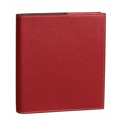 Agenda Club Executif avec répertoire - 1 semaine sur 2 pages - 16 x 16 cm - rouge - Quo Vadis