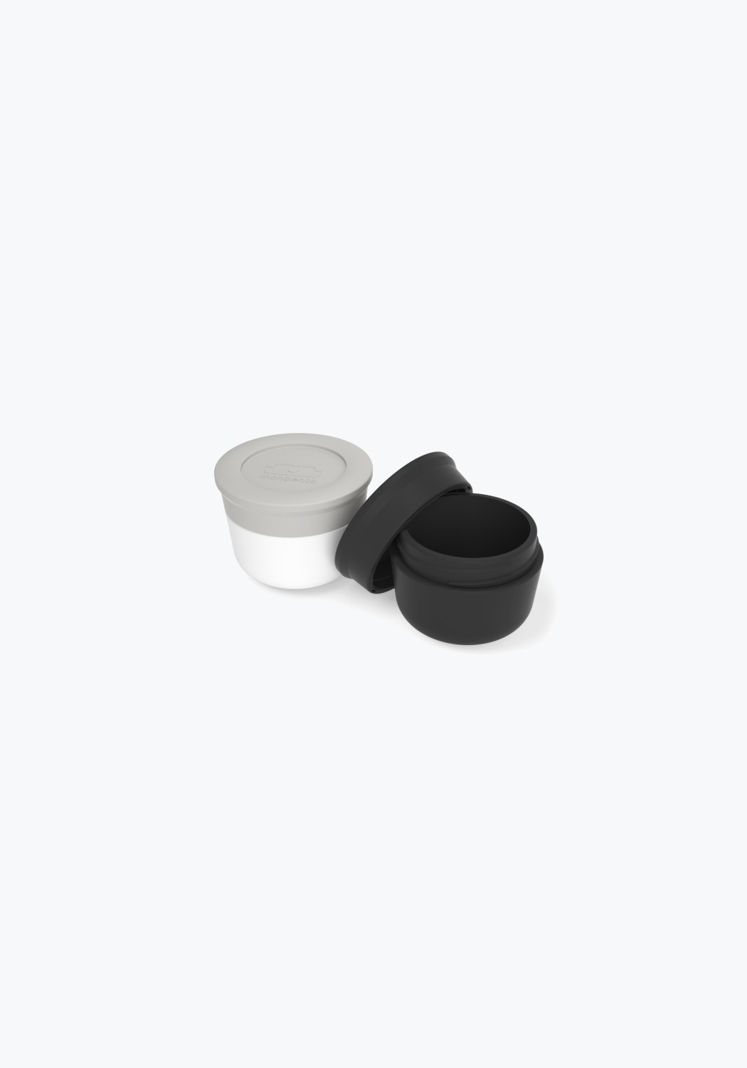 Monbento Saucendöschen Temple S Grey Coton/Black Onyx