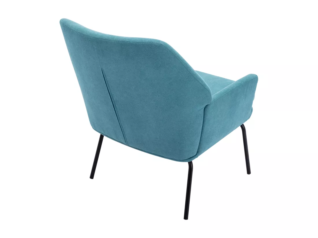 Fauteuil en tissu bleu PALMARELO