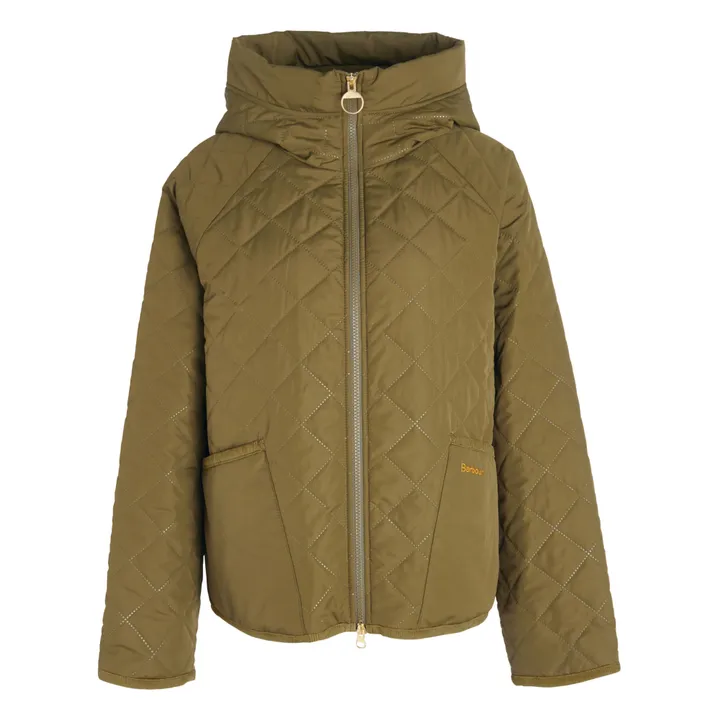 Barbour Veste à Capuche Matelassée Glamis | Vert kaki