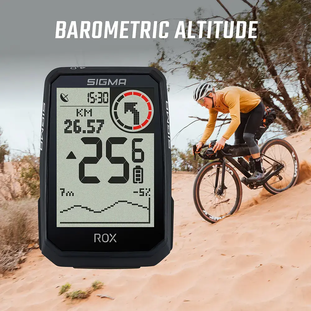 Sigma Sport ROX 4.0 Endurance Top Mount GPS Fietscomputer Zwart