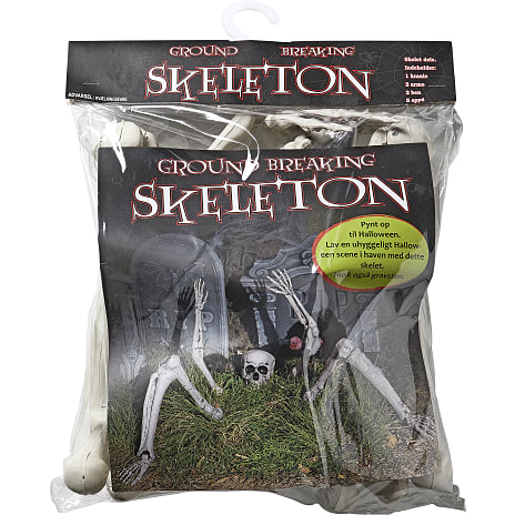 Halloween skelet dele sæt H: ca. 31 cm - hvid