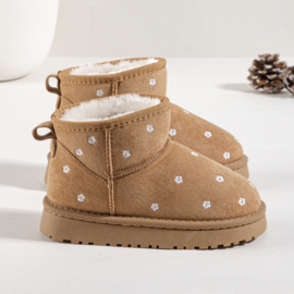 Sweet daisy winter boots - camel