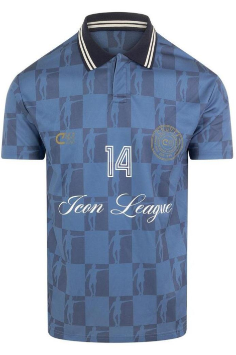 Cruyff blauwe heren polo