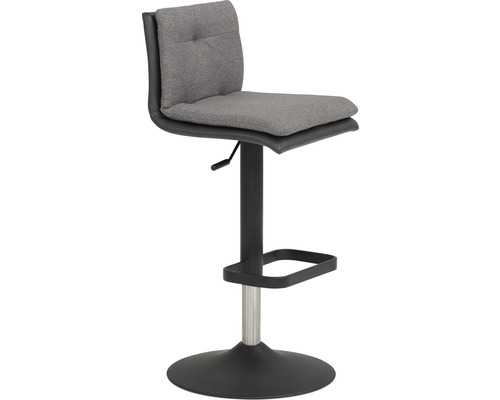 Barkruk Mayer Zitmeubelen 1211 44 x 47 x 80 cm Staal zwart/antraciet + grijs