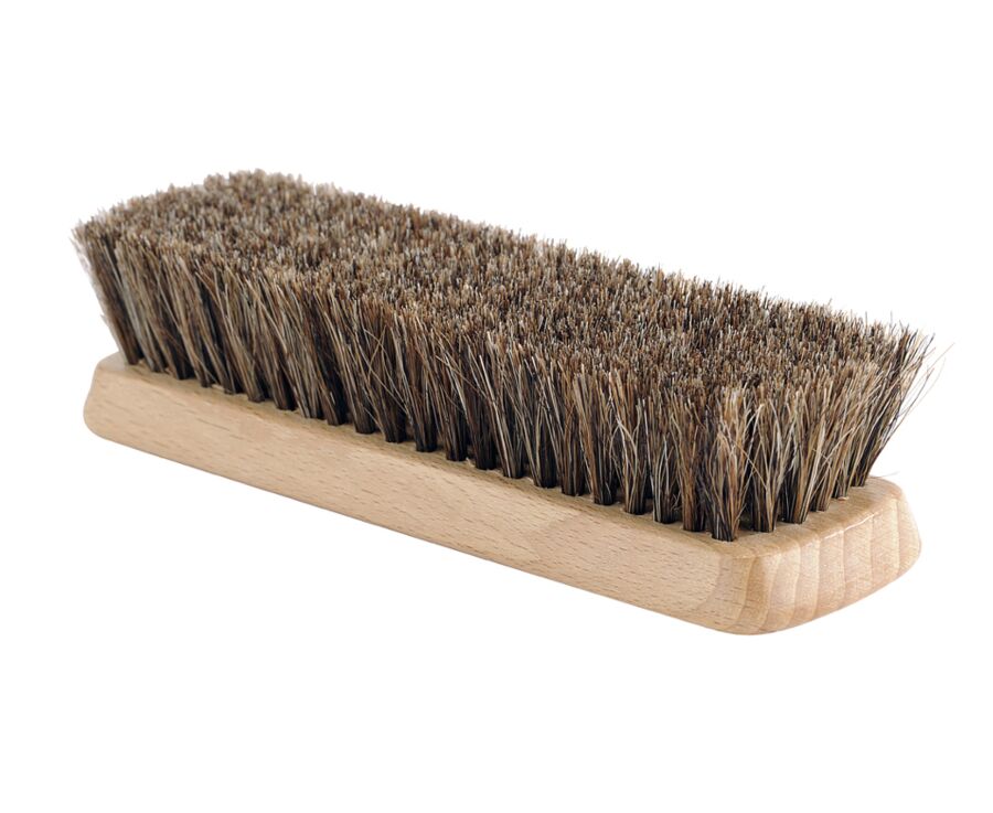 Brosse en hêtre et crin de cheval véritable - 15cm