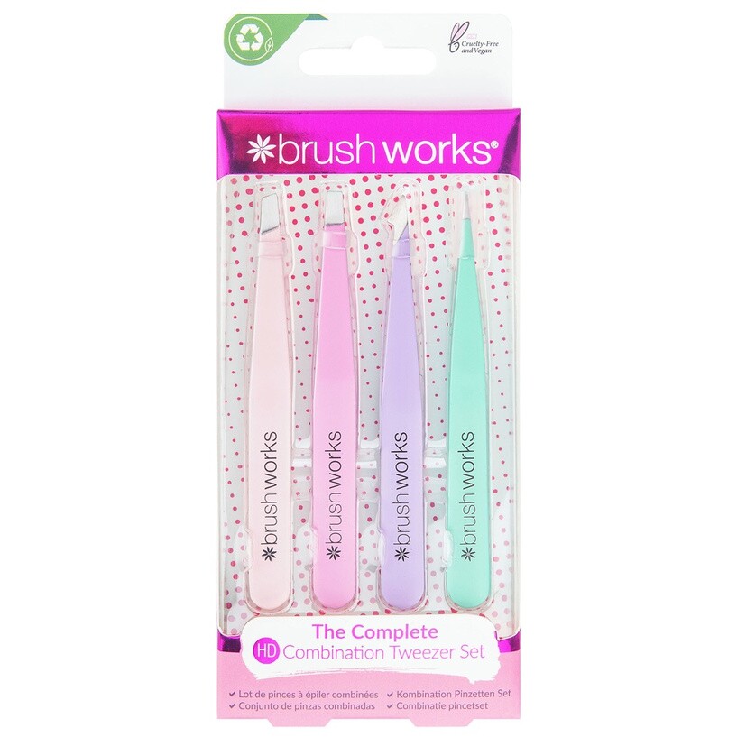 Kit de 4 pinces à épiler - Pastel