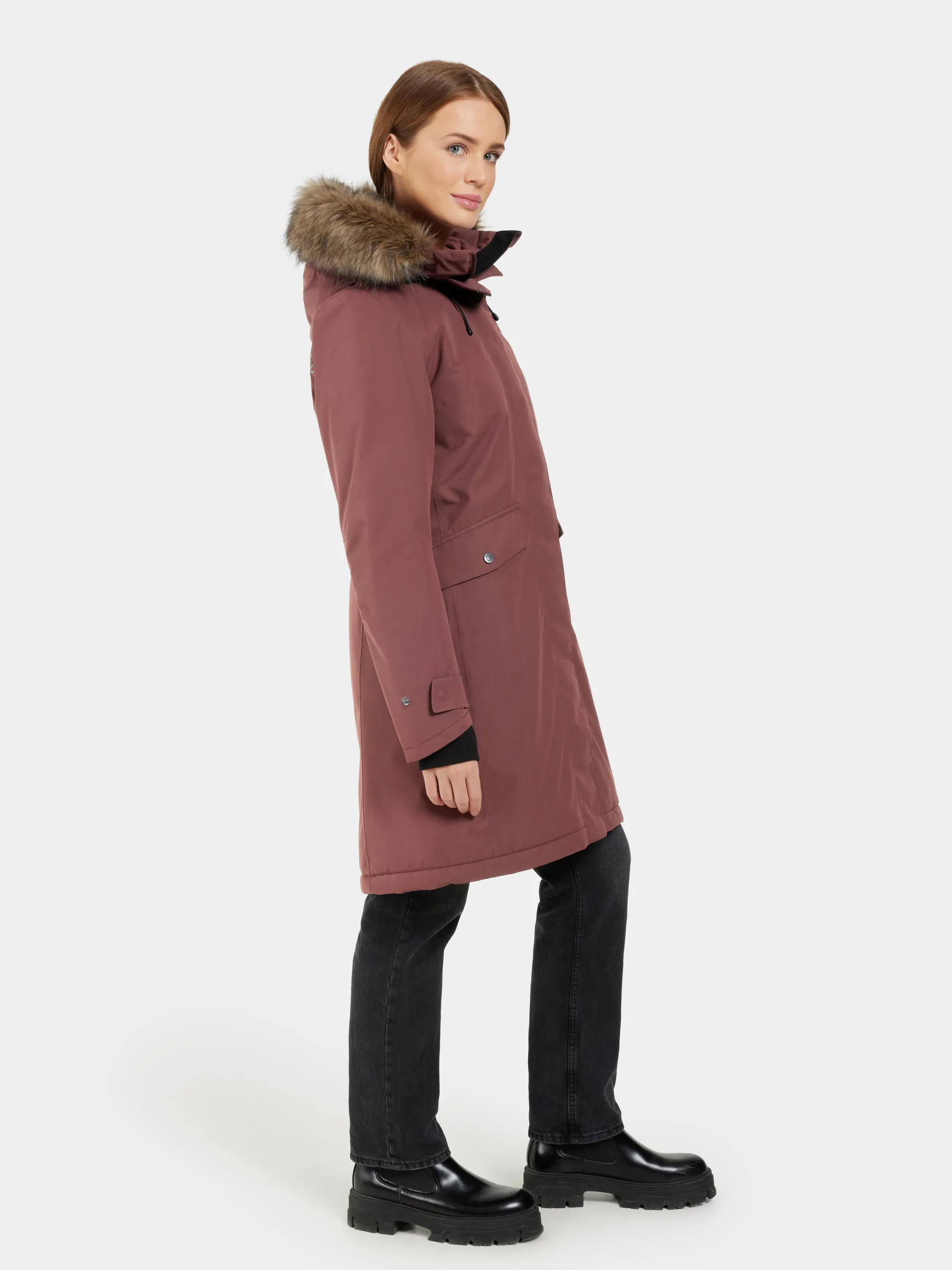 Didriksons Erika Wns Parka 3 Old Rust