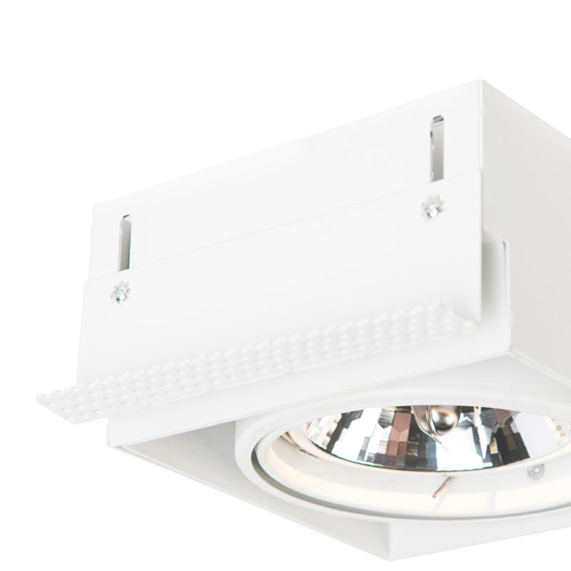 Inbouwspot wit AR111 draai- en kantelbaar trimless - Oneon