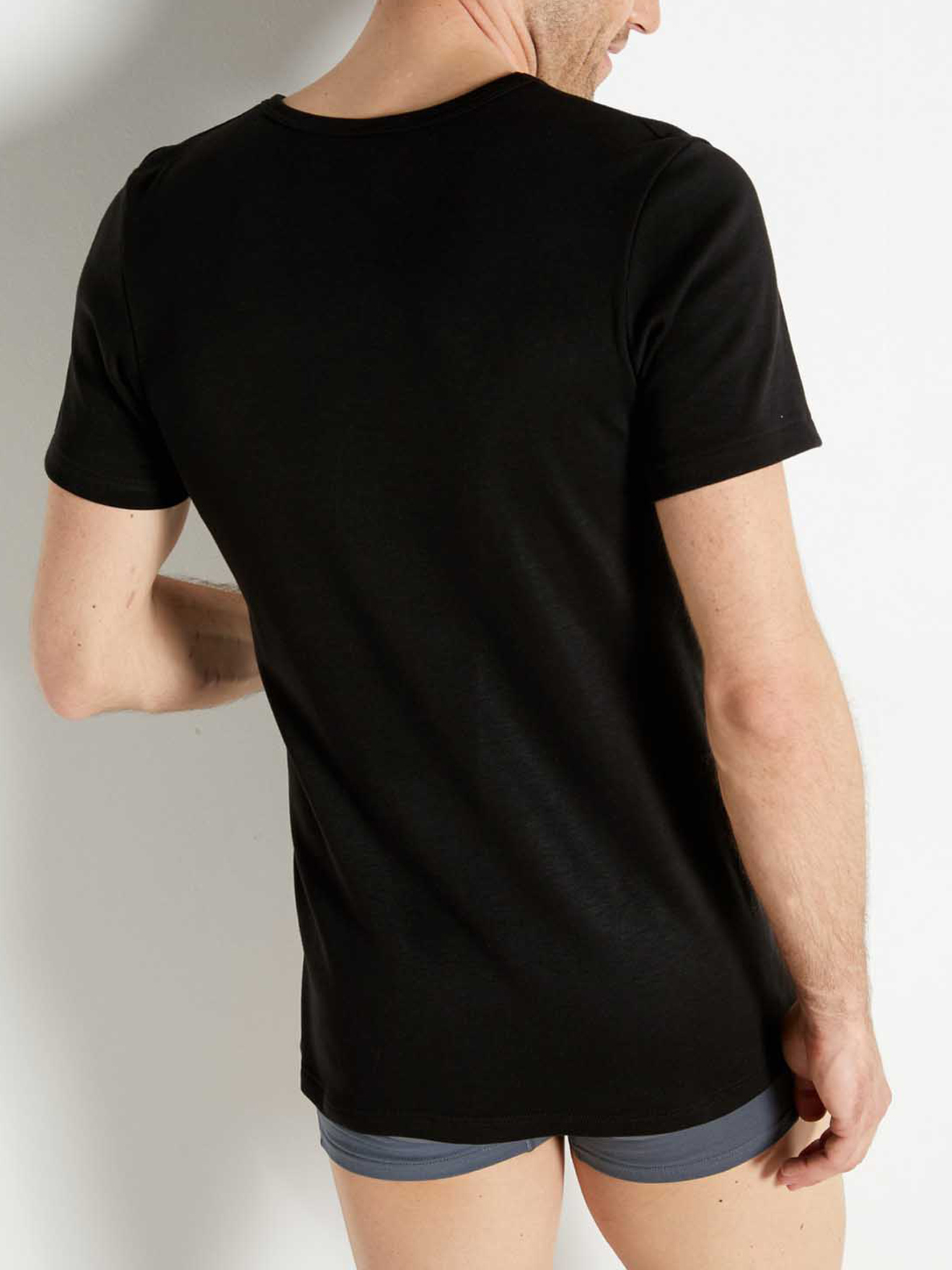 Lot de 2 maillots de corps col V