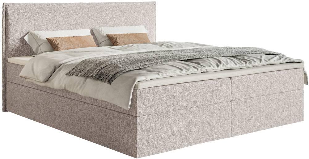 NADUVI Collection Boxspring Esmay chenille - opbergvak+topper 160x200