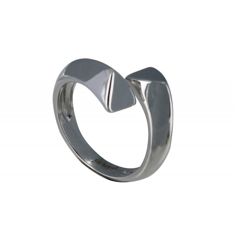 Bague Argent Rhodié Toi et Moi