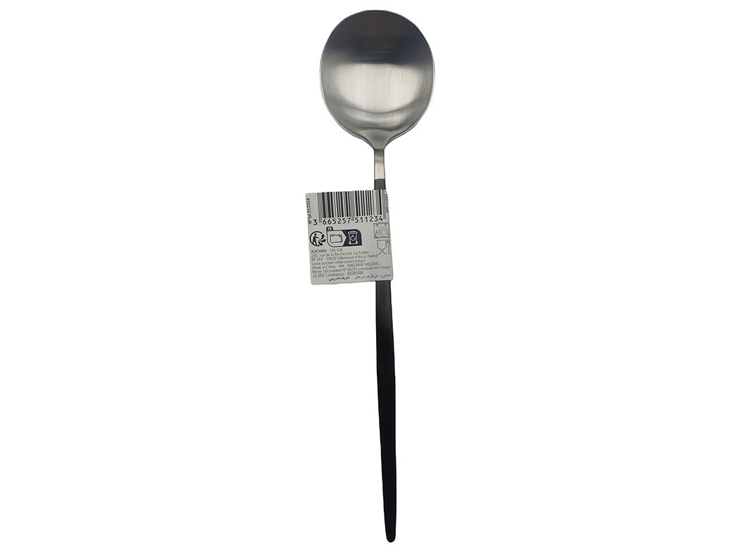 COLHER SOPA INOX ACTUEL CABO PVD PRETO INDUS