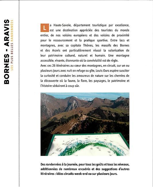 GLENAT - BORNES ARAVIS LES PLUS BELLES RANDONNEES