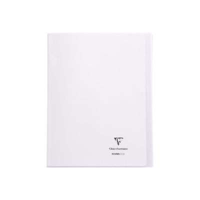 Clairefontaine Koverbook - Cahier polypro 24 x 32 cm - 48 pages - grands carreaux (Seyes) - transparent