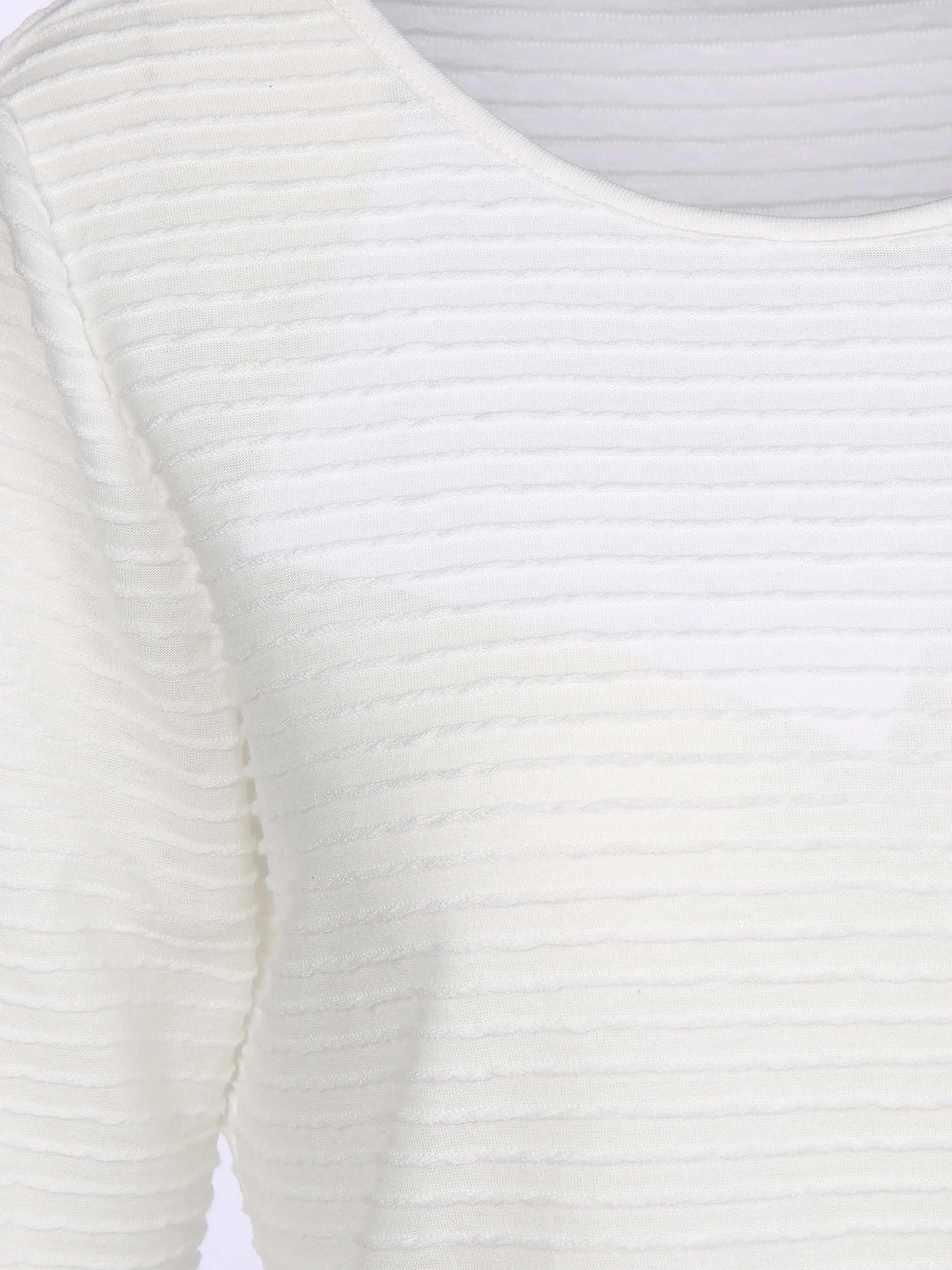 Damen Struktur Shirt mit 3/4 Arm