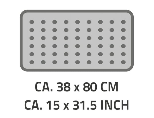 RIDDER - Tapis de bain antidérapant playa 80 x 38 cm blanc 68301