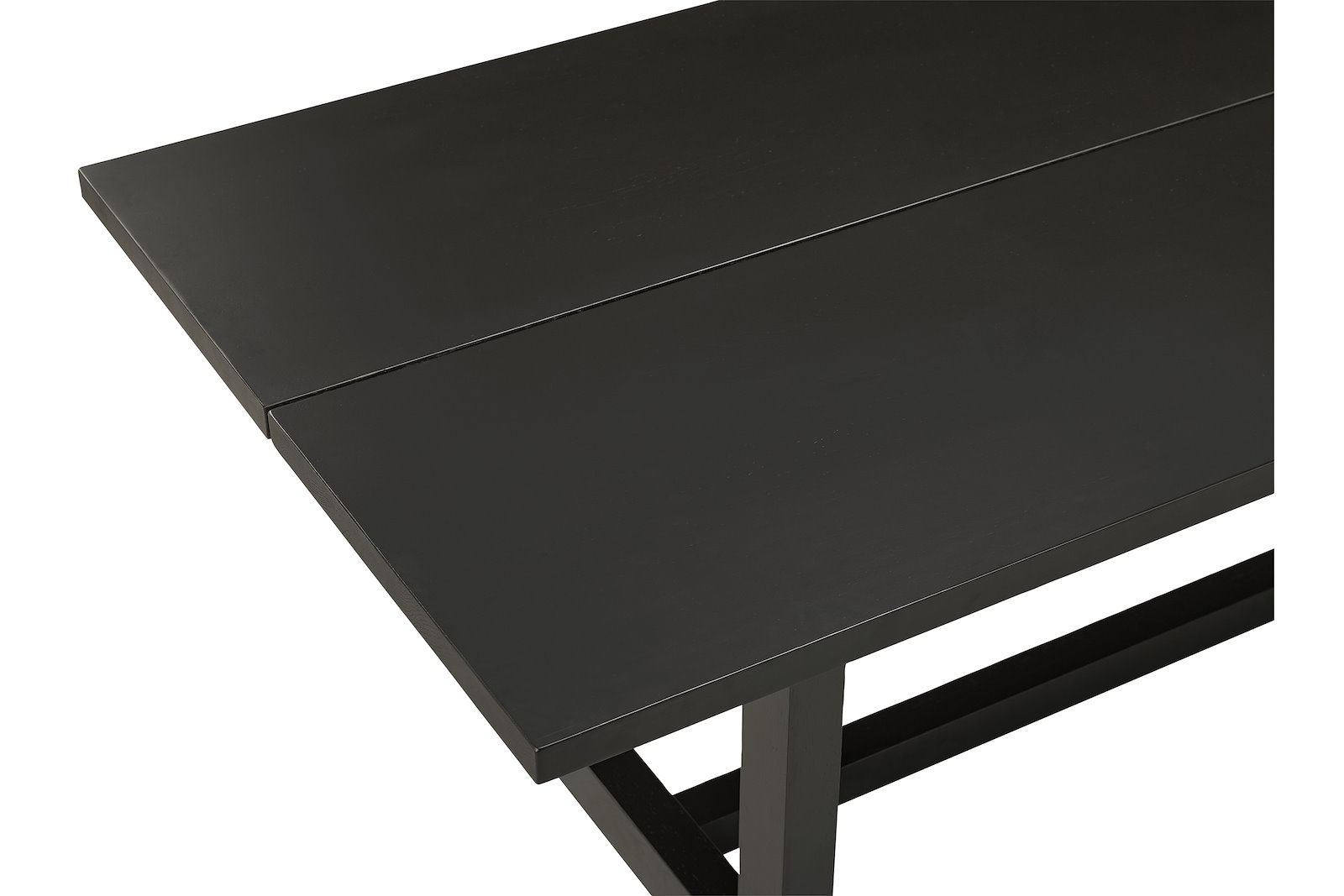 Harold spisebord 100x200 cm. Sortlakkert heltre eik