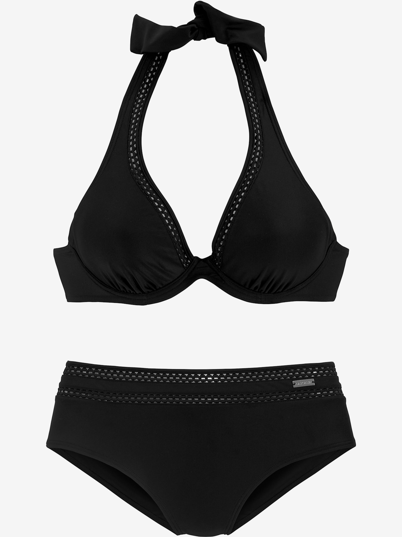 Maillot de bain à armatures bordure ajourée tendance