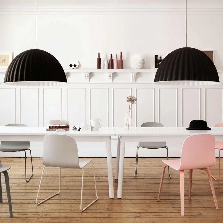 Muuto - Under the Bell Pendelleuchte Ø 55 cm, weiss melange