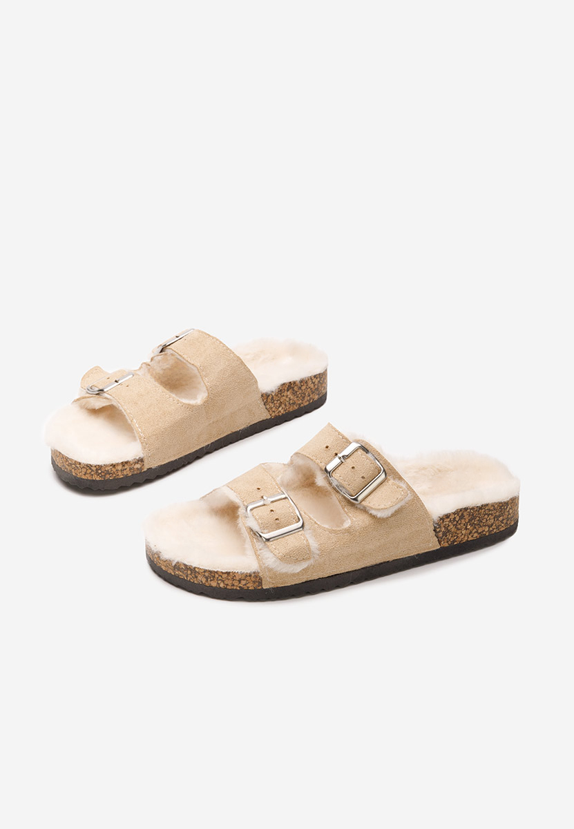 Chaussons pour femme beige Testa