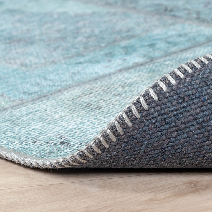 Patchwork Vloerkleed - Estate Blauw/Groen