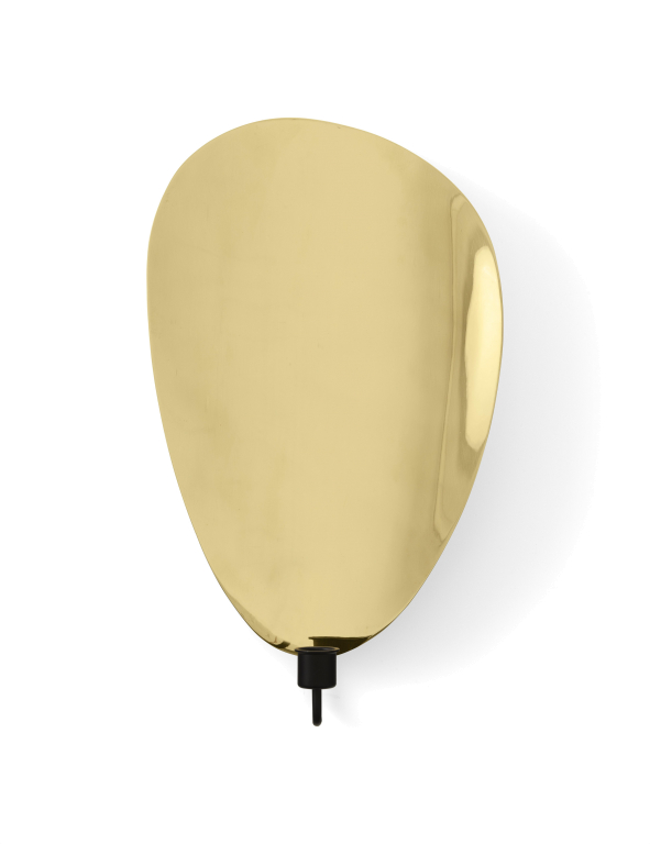 Audo Copenhagen Flambeau kandelaar wand large Black/Polished Brass