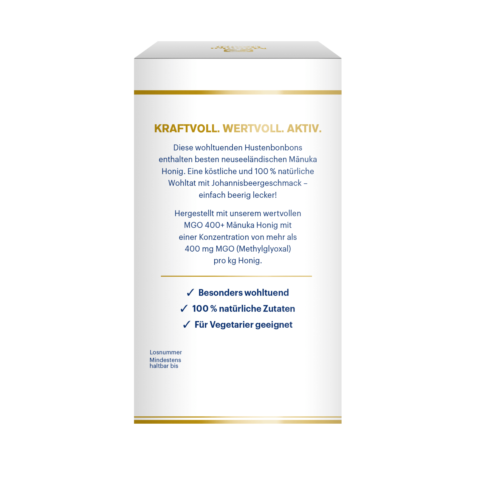 Manuka MGO 400 Hustenbonbons - 100g - Schwarze Johannisbeere