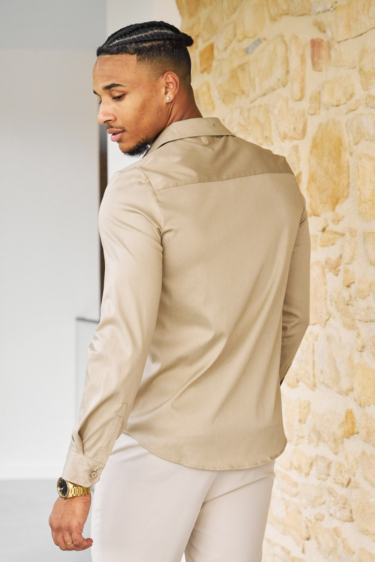 Chemise beige basic