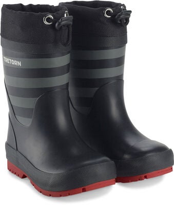 Tretorn Gränna Vinter Fôrede Gummistøvler, Black/Grey