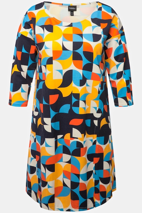 Minikleid, Punto di Roma, U-Boot-Ausschnitt, 3/4-Arm