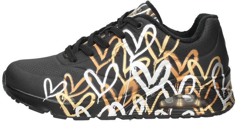 Skechers Uno Metallic Love zwart