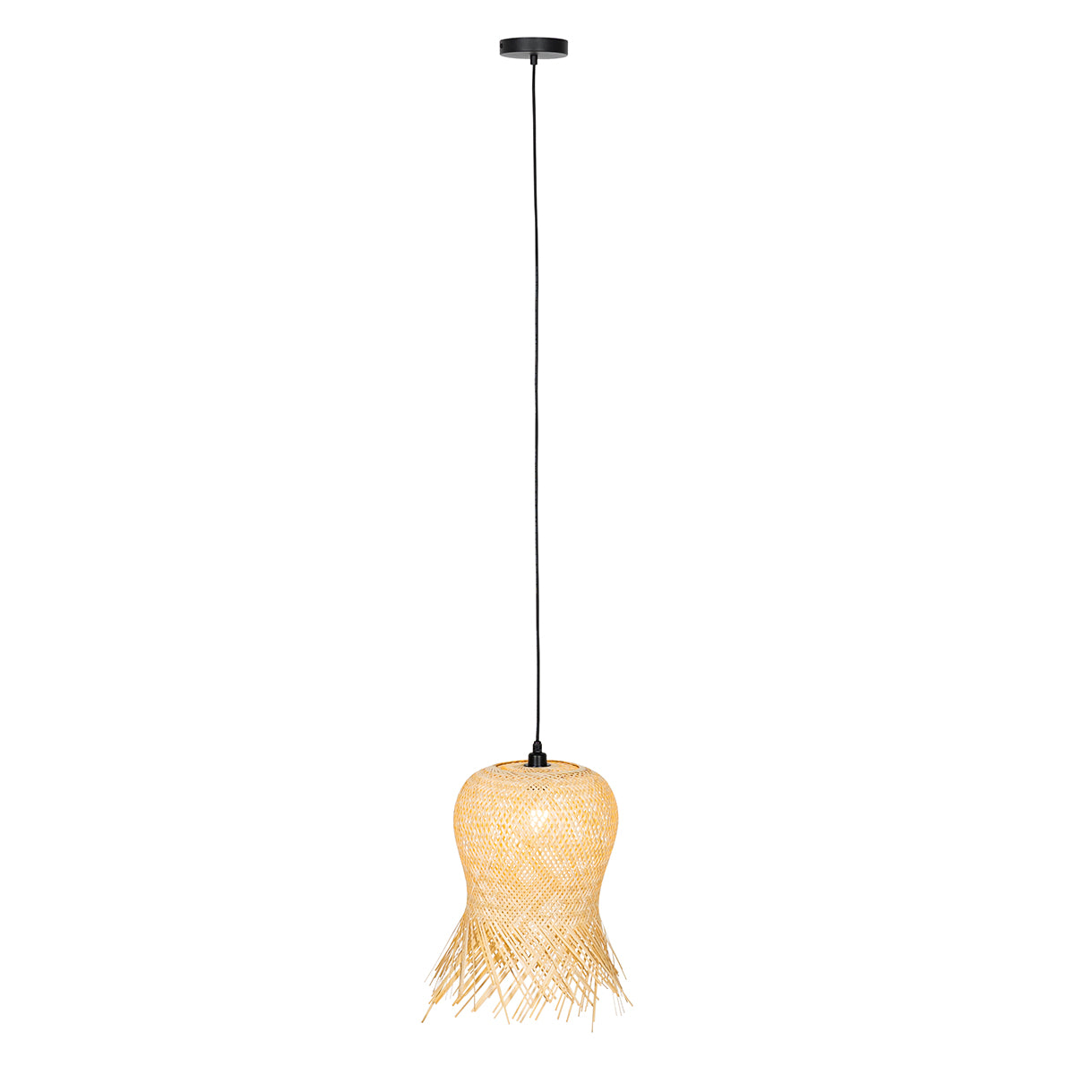 QAZQA Oosterse buiten hanglamp bamboe IP44 - Carlos