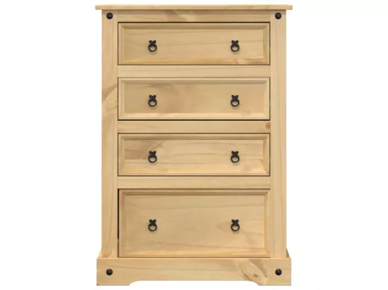 Commode Corona 80x43x114 bois massif de pin