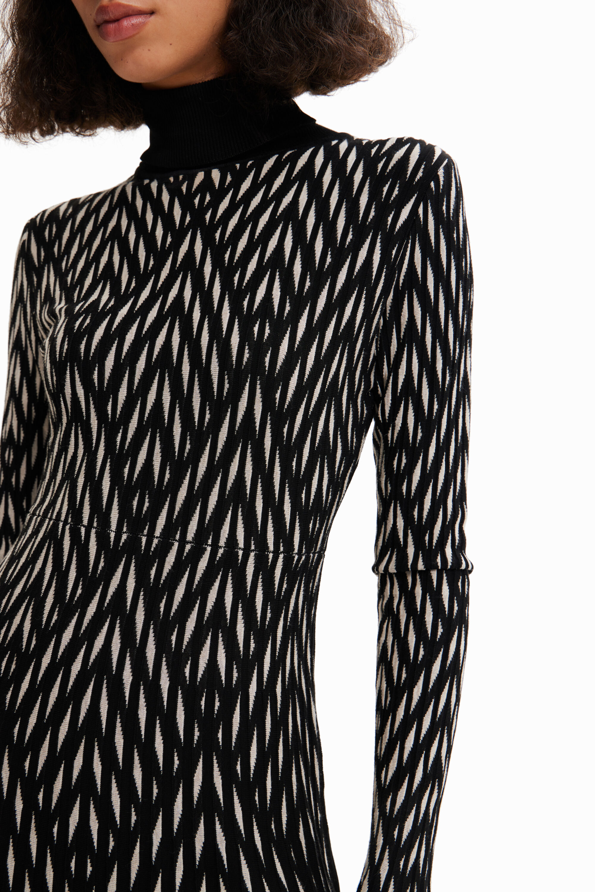 Robe courte géométrique