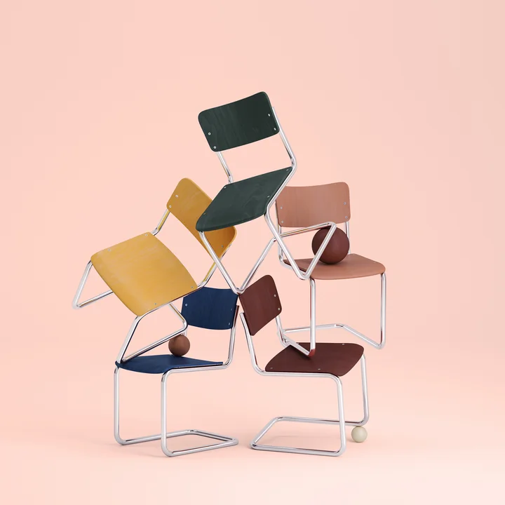 Thonet - Kinderstuhl S 43 K, korallenachat