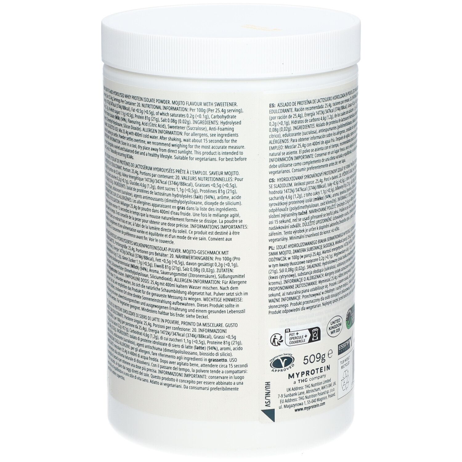 MyProtein Clea Whey Isolate Mojito