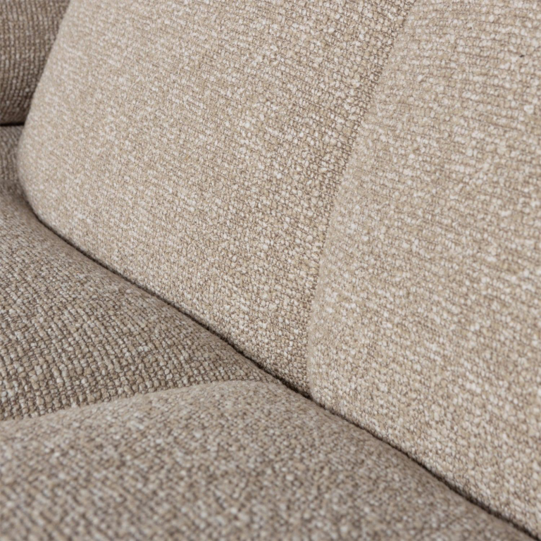 WOOOD Mojo bank chaise longue rechts bouclé bruin