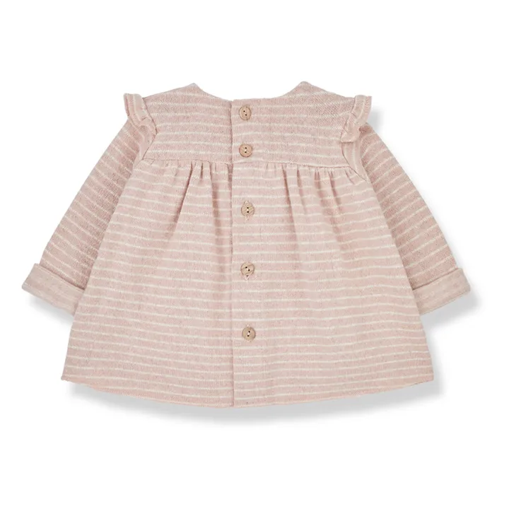 1+ in the family Robe Matière Recyclée Rayée Lili | Rose pâle