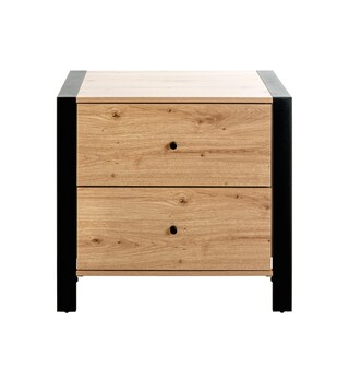 Konsole 60 x 42 cm braun/schwarz