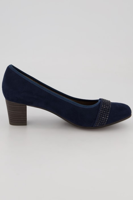 Pumps, Jana Shoes, Lederoptik, Ziersteine, Weite H