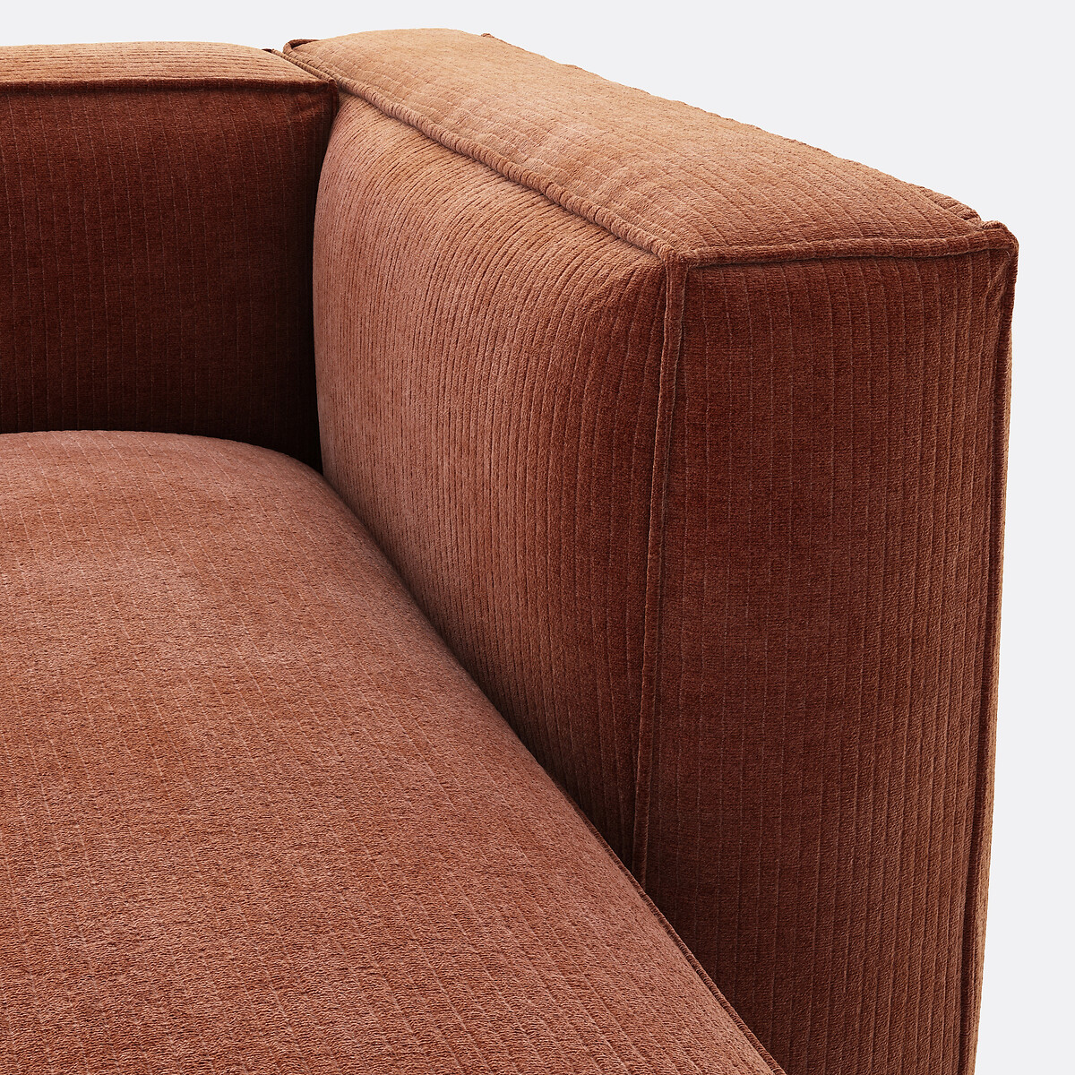 LA REDOUTE INTERIEURS<br>Sofá retangular em veludo vintage Seven