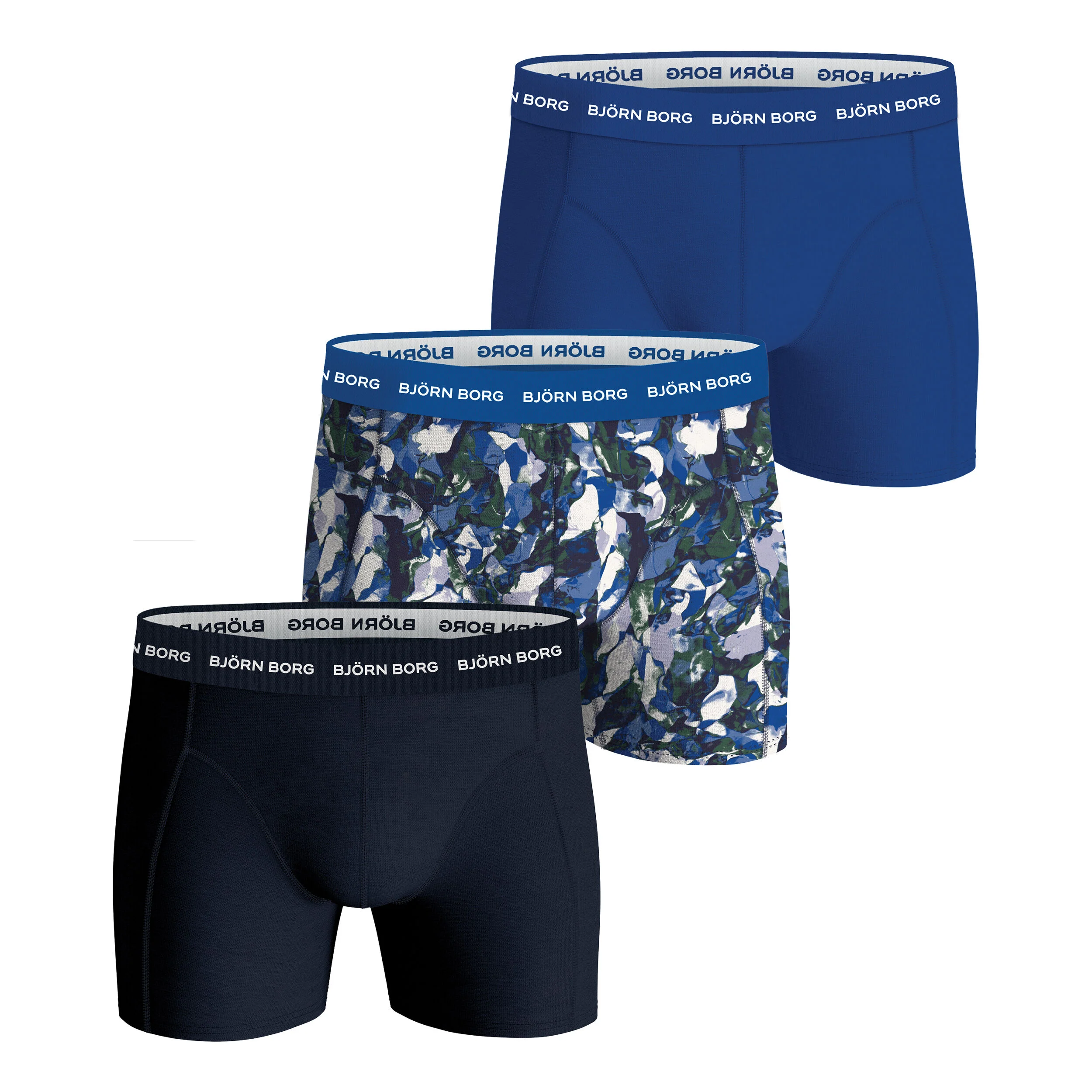 Björn Borg Stretch Caleçon Pack De 3 Hommes - Multicouleur